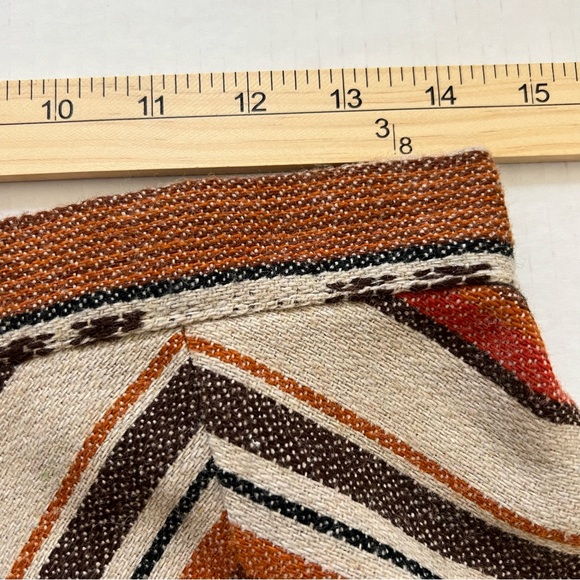 True Vintage 70s Aztec Southwestern Chevron Print A-line Skirt SZ Small - Picture 14 of 15